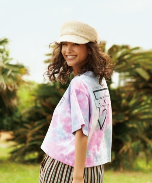 Roxy ロキシー の Roxy ロキシー Rdk22 クロップド丈ｔシャツ Tシャツ カットソー Wear