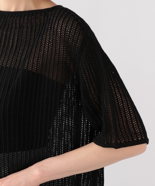 LOWRYS FARM（ローリーズファーム）の「スカシアミプルオーバー　887605（Tシャツ/カットソー・レディース・ブラック/ベージュ/アイボリー/パープル・FREE）」の10枚目の写真