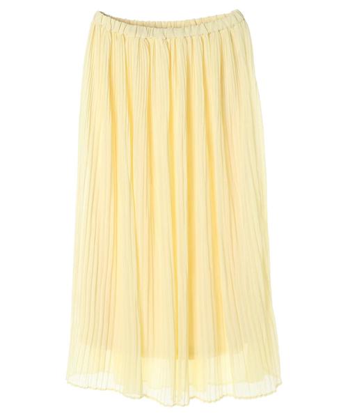 AMERICAN HOLIC（アメリカンホリック）の「シフォンヨウリュウプリーツスカート＊（スカート・レディース・ネイビー/イエロー/ミント/その他5/ブルー系その他/ドット/その他14/ライトベージュ・FREE）」の15枚目の写真