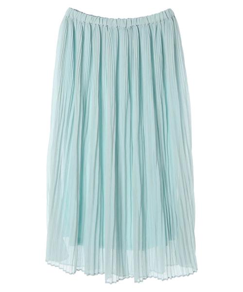 AMERICAN HOLIC（アメリカンホリック）の「シフォンヨウリュウプリーツスカート＊（スカート・レディース・ネイビー/イエロー/ミント/その他5/ブルー系その他/ドット/その他14/ライトベージュ・FREE）」の14枚目の写真