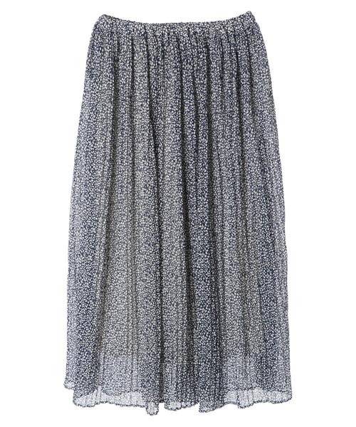 AMERICAN HOLIC（アメリカンホリック）の「シフォンヨウリュウプリーツスカート＊（スカート・レディース・ネイビー/イエロー/ミント/その他5/ブルー系その他/ドット/その他14/ライトベージュ・FREE）」の9枚目の写真