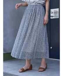 シフォンヨウリュウプリーツスカート*