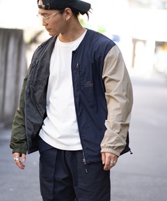 ＲＶナイロンウインドブレイクノーカラーＪＫＴ