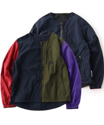 RVナイロンウインドブレイクノーカラーJKT