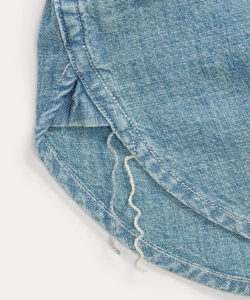 RRL（ダブル アール エル）の「インディゴ シャンブレー ワークシャツ（シャツ/ブラウス・メンズ・ブルー・SMALL/MEDIUM/LARGE/X-SMALL/X-LARGE/XXL/XXS）」の4枚目の写真