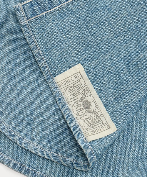 RRL（ダブル アール エル）の「インディゴ シャンブレー ワークシャツ（シャツ/ブラウス・メンズ・ブルー・SMALL/MEDIUM/LARGE/X-SMALL/X-LARGE/XXL/XXS）」の5枚目の写真