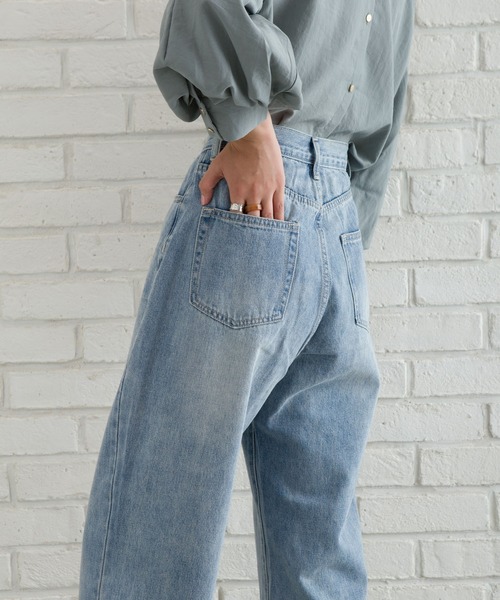 SpRay（スプレイ）の「ステッチハイウエストストレートパンツ（その他パンツ・レディース・ブルー/アイボリー/ブラック系その他・SMALL/MEDIUM/LARGE）」の20枚目の写真