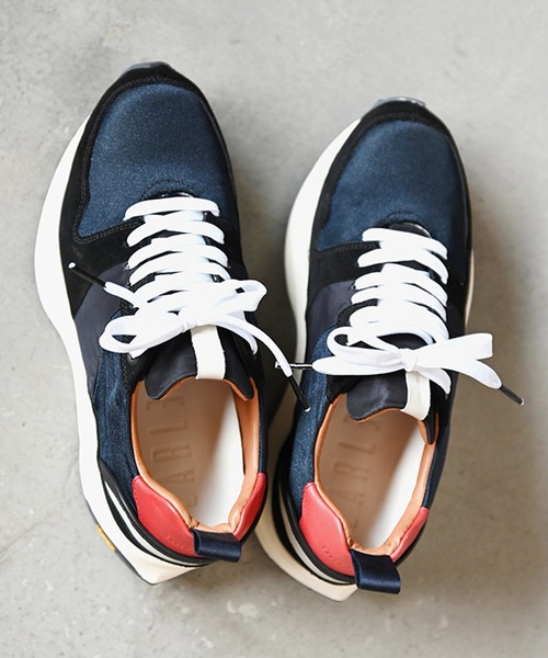 EARLE(アール)の「EARLE アール / Multi seven sneakers マルチセブンスニーカーダッドシューズ / ER1401(スニーカー・メンズ・ブラック/ブルー/トリコロール/ライトベージュ・44/40/42)」の4枚目の写真