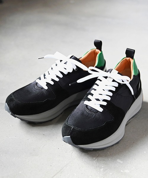 EARLE(アール)の「EARLE アール / Multi seven sneakers マルチセブンスニーカーダッドシューズ / ER1401(スニーカー・メンズ・ブラック/ブルー/トリコロール/ライトベージュ・44/40/42)」の6枚目の写真