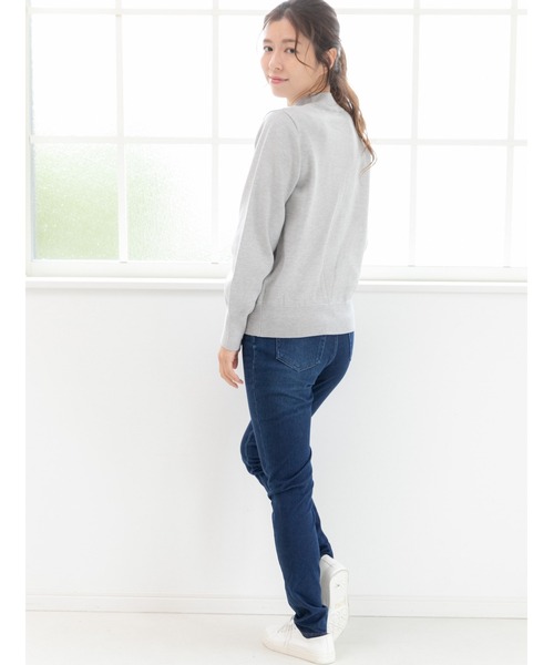 PREFERIR（プレフェリール）の「【ZOZOTOWN限定販売】暖かい ニット デニム レギンスパンツ.（保温発熱機能素材）（デニムパンツ・レディース・ブルー/ネイビー/ライトブルー/ブラック・SMALL/MEDIUM/LARGE/X-LARGE）」の17枚目の写真