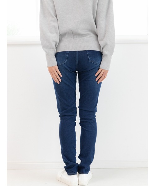 PREFERIR（プレフェリール）の「【ZOZOTOWN限定販売】暖かい ニット デニム レギンスパンツ.（保温発熱機能素材）（デニムパンツ・レディース・ブルー/ネイビー/ライトブルー/ブラック・SMALL/MEDIUM/LARGE/X-LARGE）」の21枚目の写真