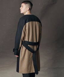 NILWAY | バック切替 60ウールノーカラーコート(ノーカラーコート)