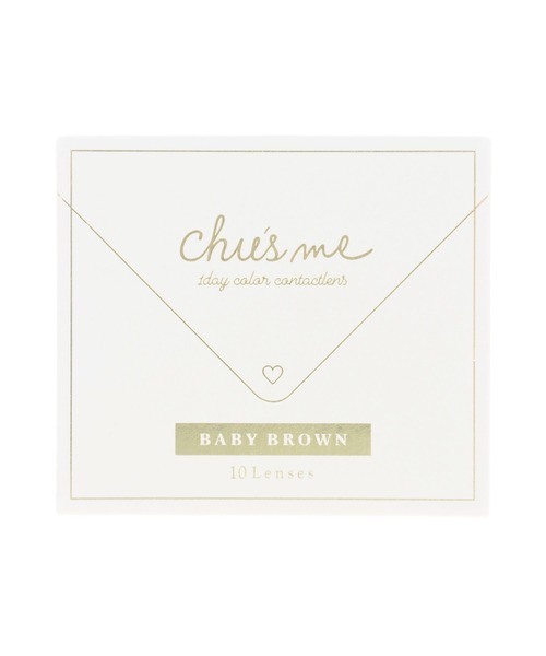 Chu's me（チューズミー）の「Chu's me 1day ベイビーブラウン（10枚入り）（コンタクトレンズ・カラコン・レディース・ブラウン・±0.00/-0.75/-1.00/-1.25/-1.50/-1.75/-2.00/-2.25/-2.50/-2.75/-3.00/-3.25/-3.50/-3.75/-4.00/-4.25/-4.50/-4.75/-5.00/-5.50/-6.00/-10.00/-9.00/-8.50/-9.50/-8.00/-6.50/-7.00/-7.50）」の3枚目の写真