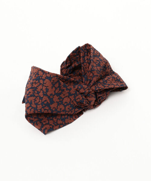 La Maison de Lyllis（メゾンドリリス）の「La Maison de Lyllis / MUSUBI ヘアバンド（ヘアバンド・レディース・ベージュ/ネイビー・ONE SIZE）」の6枚目の写真