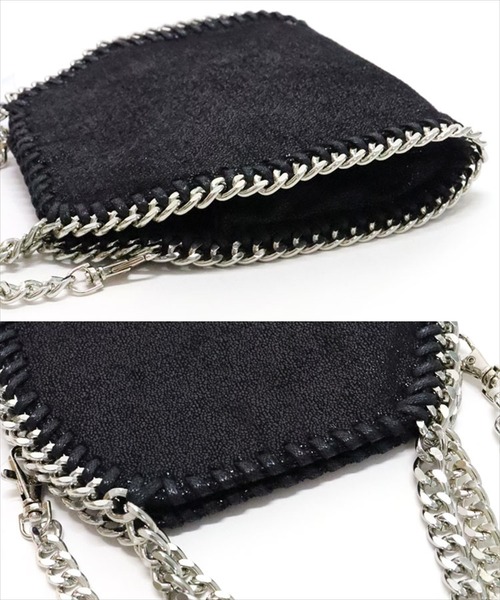 DONOBAN（ドノバン）の「チェーントリミングミニバッグ（ショルダーバッグ・レディース・ブラック/シルバー/ホワイト/ピンク/ブラウン・ONESIZE）」の15枚目の写真