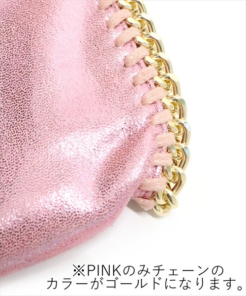 DONOBAN（ドノバン）の「チェーントリミングミニバッグ（ショルダーバッグ・レディース・ブラック/シルバー/ホワイト/ピンク/ブラウン・ONESIZE）」の20枚目の写真