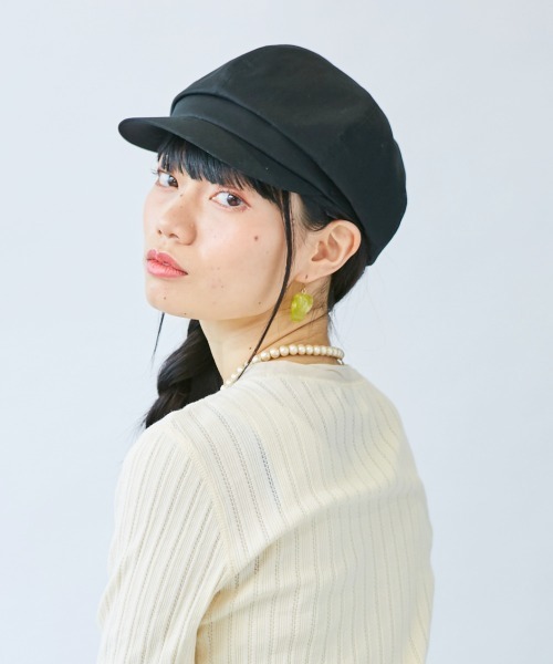 kaorinomori（カオリノモリ）の「【カオリノモリ】ﾗｶﾞｯﾄｷｬｽ（キャスケット・レディース・ブラック/ネイビー/ブラウン・M/57.5cm）」の4枚目の写真