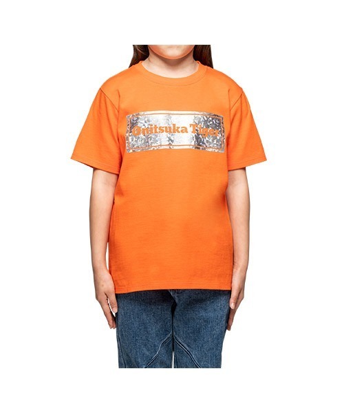 Onitsuka Tiger(オニツカタイガー)の「KIDS GRAPHIC TEE(Tシャツ/カットソー・キッズ・ホワイト/オレンジ・130/140/110/120)」の2枚目の写真