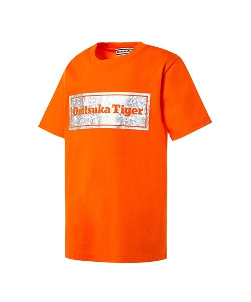 グッチタイガーデザインレギュラーフィットオレンジTシャツ KIDS GRAPHIC TEE(Tシャツ/カットソー)|Onitsuka Tiger