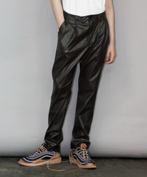 my beautiful landlet | 【my beautiful landlet】 fake leater tuck pants(その他パンツ)