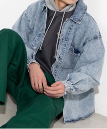 WEGO | WEGO/ケミカルデニムビッグシルエットジャケット(デニムジャケット)