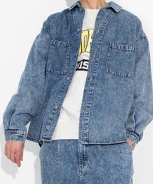 WEGO | WEGO/【セットアップ対応商品】ケミカルデニムビッグシルエットジャケット(デニムジャケット)