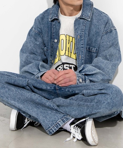 Man　BIGすのチル　ケミカルウォッシュ風デニムセットアップ SnowMan BIGすのチル ケミカルウォッシュ風デニムセットアップ