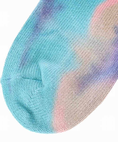 ANONYMOUSISM（アノニマスイズム）の「【ANONYMOUSISM】アノニマスイズム タイダイ クルー丈ソックス（ソックス/靴下・メンズ・ネイビー/ブラウン/ブルー/ピンク/レンガ/パープル/レッド/ミント/ワイン・25cm～27cm）」の12枚目の写真