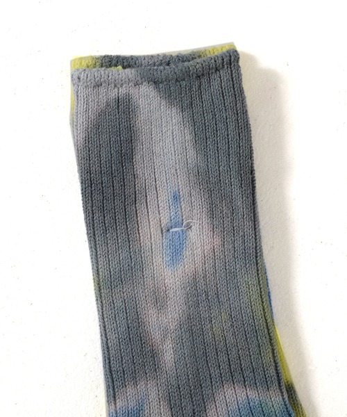ANONYMOUSISM（アノニマスイズム）の「【ANONYMOUSISM】アノニマスイズム タイダイ クルー丈ソックス（ソックス/靴下・メンズ・ネイビー/ブラウン/ブルー/ピンク/レンガ/パープル/レッド/ミント/ワイン・25cm～27cm）」の19枚目の写真