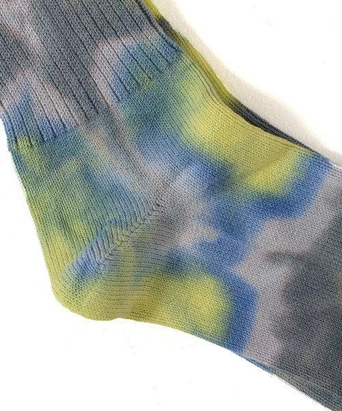 ANONYMOUSISM（アノニマスイズム）の「【ANONYMOUSISM】アノニマスイズム タイダイ クルー丈ソックス（ソックス/靴下・メンズ・ネイビー/ブラウン/ブルー/ピンク/レンガ/パープル/レッド/ミント/ワイン・25cm～27cm）」の20枚目の写真