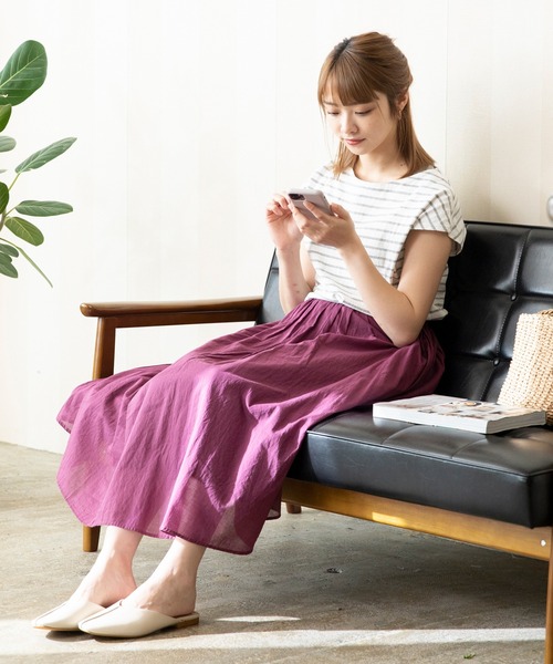 menue（メヌエ）の「センターシーム スクエアトゥフラットミュール（サンダル・レディース・アイボリー/ブラック/ベージュ/ブラウン・3L/M/XS/L/LL/S）」の22枚目の写真