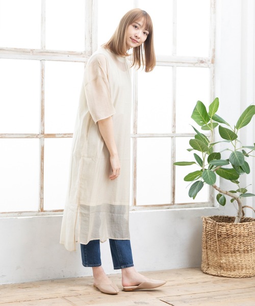 menue（メヌエ）の「センターシーム スクエアトゥフラットミュール（サンダル・レディース・アイボリー/ブラック/ベージュ/ブラウン・3L/M/XS/L/LL/S）」の13枚目の写真