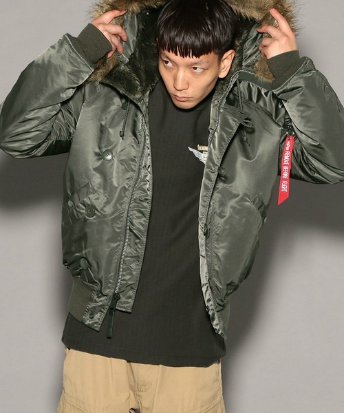 ユニセックス N 2b Alpha N 2b タイト ミリタリージャケット 005 303 Alpha アルファ のファッション