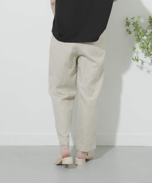 SENSE OF PLACE by URBAN RESEARCH（センスオブプレイスバイアーバンリサーチ）の「リネンヘリンボーンパイピングパンツ（その他パンツ・レディース・オレンジ/ブラック/アイボリー・SMALL/MEDIUM）」の14枚目の写真