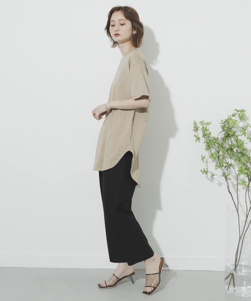 SENSE OF PLACE by URBAN RESEARCH(センスオブプレイスバイアーバンリサーチ)の「リネンヘリンボーンパイピングパンツ(その他パンツ・レディース・オレンジ/ブラック/アイボリー・SMALL/MEDIUM)」の15枚目の写真