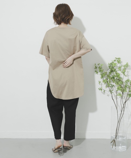SENSE OF PLACE by URBAN RESEARCH(センスオブプレイスバイアーバンリサーチ)の「リネンヘリンボーンパイピングパンツ(その他パンツ・レディース・オレンジ/ブラック/アイボリー・SMALL/MEDIUM)」の14枚目の写真