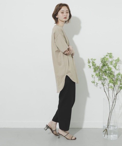 SENSE OF PLACE by URBAN RESEARCH(センスオブプレイスバイアーバンリサーチ)の「リネンヘリンボーンパイピングパンツ(その他パンツ・レディース・オレンジ/ブラック/アイボリー・SMALL/MEDIUM)」の13枚目の写真
