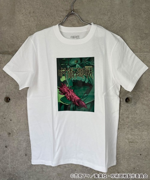 呪術廻戦（ジュジュツカイセン）の「呪術廻戦キービジュアルメンズTシャツ（Tシャツ/カットソー・メンズ・ホワイト/ブラック・LL/S/M/L）」の3枚目の写真