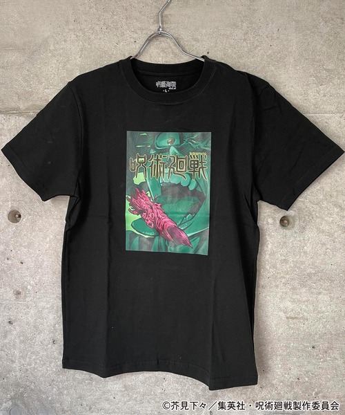 呪術廻戦（ジュジュツカイセン）の「呪術廻戦キービジュアルメンズTシャツ（Tシャツ/カットソー・メンズ・ホワイト/ブラック・LL/S/M/L）」の4枚目の写真