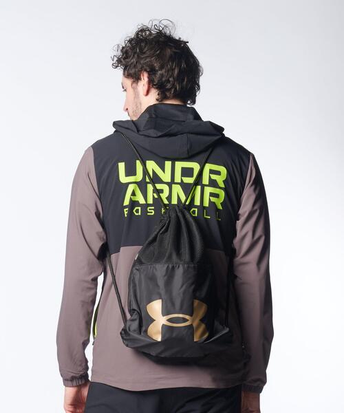 UNDER ARMOUR(アンダーアーマー)の「UAハーフ メッシュ サックパック(ベースボール/メンズ)(その他・メンズ・ダークネイビー/ブラック/ネイビー・ONESIZE)」の6枚目の写真