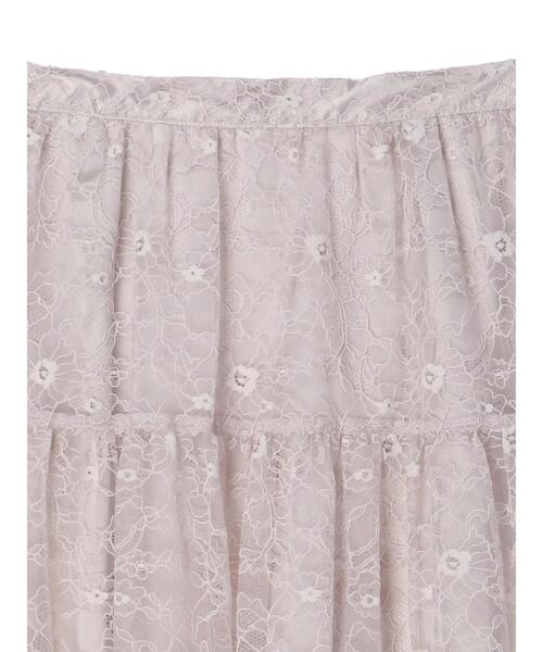 Maison de FLEUR（メゾンドフルール）の「レースティアードスカート（スカート・レディース・ライトグレー/ブラック・FREE）」の22枚目の写真