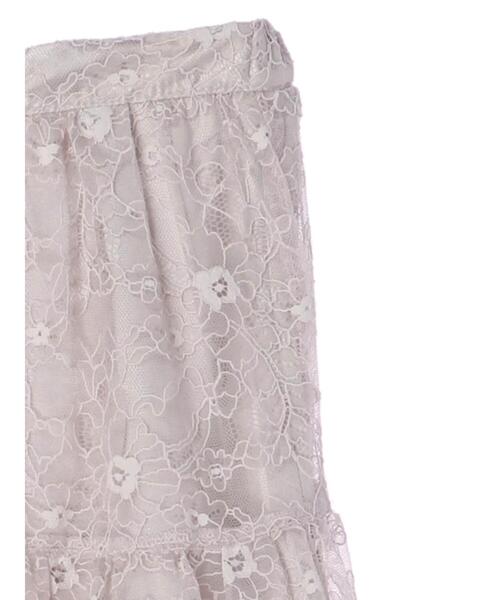 Maison de FLEUR（メゾンドフルール）の「レースティアードスカート（スカート・レディース・ライトグレー/ブラック・FREE）」の12枚目の写真