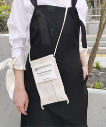 beautiful people | beautiful people "LINING LOGO POCKET DOCUMENT”ショルダーバッグ(ショルダーバッグ)
