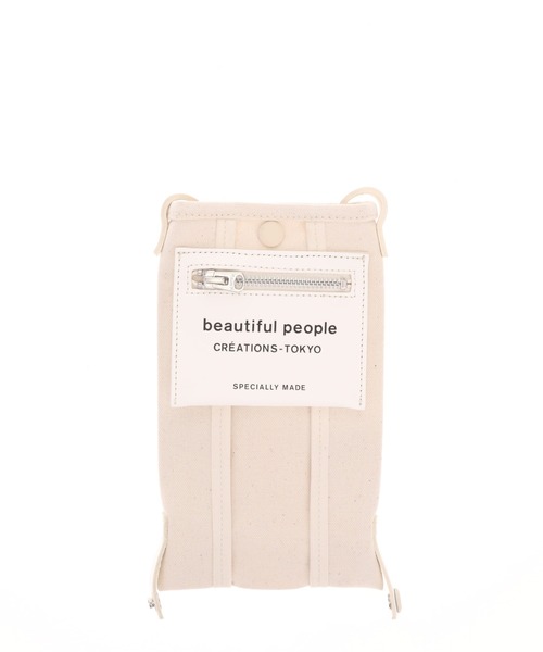 beautiful people（ビューティフルピープル）の「beautiful people "LINING LOGO POCKET DOCUMENT”ショルダーバッグ（ショルダーバッグ・レディース・オフホワイト・FREE）」の11枚目の写真