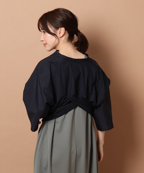 美品 HAVEL Studio ハーヴェル スタジオ 半袖 シャツ ブラウス カットソー ノーカラー バックスリット トップス 36 グレー レディース 古着 中古 美品 HAVEL Studio ハーヴェル スタジオ 半袖 シャツ ブラウス