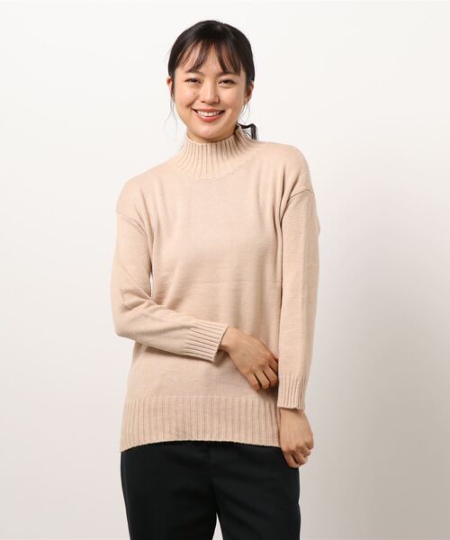 Lace Ladies(レースレディース)の「ハイネック 長袖 ふわふわ 無地ニット(ニット/セーター・レディース・ブラック/ピンク/グレー/ホワイト/テラコッタ/ベージュ・FREE)」の5枚目の写真