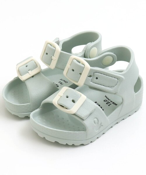 apres les cours（アプレレクール）の「EVAサンダル（サンダル・キッズ・ブラウン/ピンク/ミント/オフホワイト・13/14/17/15 /16/18/19）」の3枚目の写真