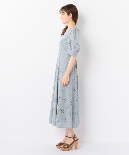 MISCH MASCH（ミッシュマッシュ）の「綿レースワンピース（ワンピース・レディース・モカ/グリーン系その他/ホワイト・MEDIUM）」の9枚目の写真