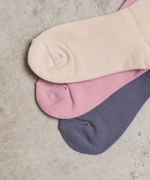 SHIZUTA（シズタ）の「SZT:バイカラー 2ライン リブソックス 3足セット（ソックス/靴下・キッズ・ベージュ/ネイビー/ブラック・MEDIUM/LARGE）」の17枚目の写真