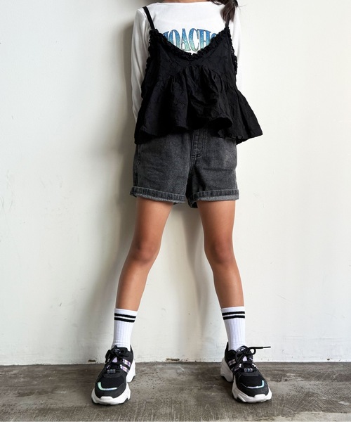 SHIZUTA（シズタ）の「SZT:バイカラー 2ライン リブソックス 3足セット（ソックス/靴下・キッズ・ベージュ/ネイビー/ブラック・MEDIUM/LARGE）」の5枚目の写真